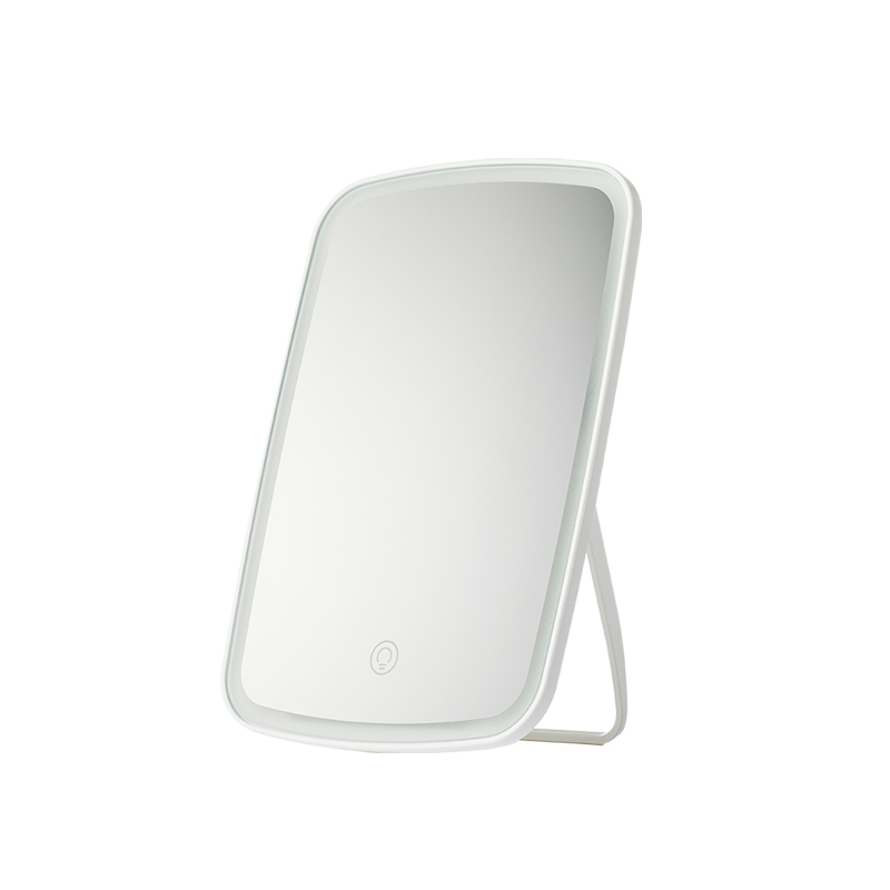 Jordan&Judy tabletop LED makeup mirror, portable folding light supplement, tabletop grooming beauty mirror, makeup mirror with LED light