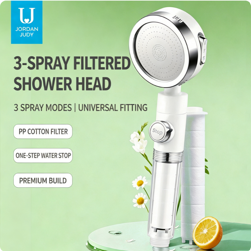 Portable Travel Pressure‑Boosting Filter Shower Head, Skin‑Friendly Water Purifying Shower Filter for Hotel Business Trip Use