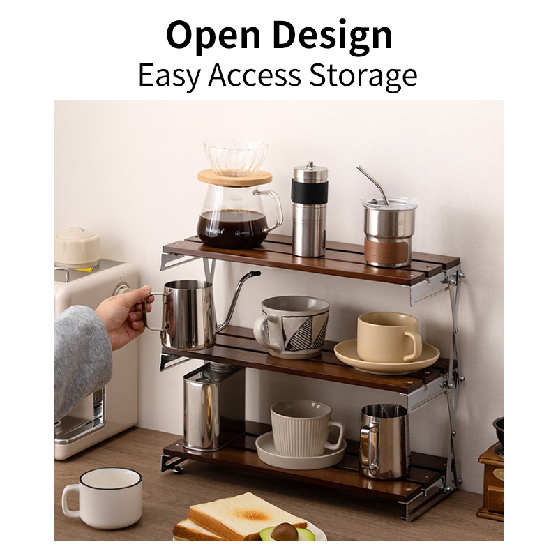 Desktop Foldable Storage Rack - 30*18*35cm