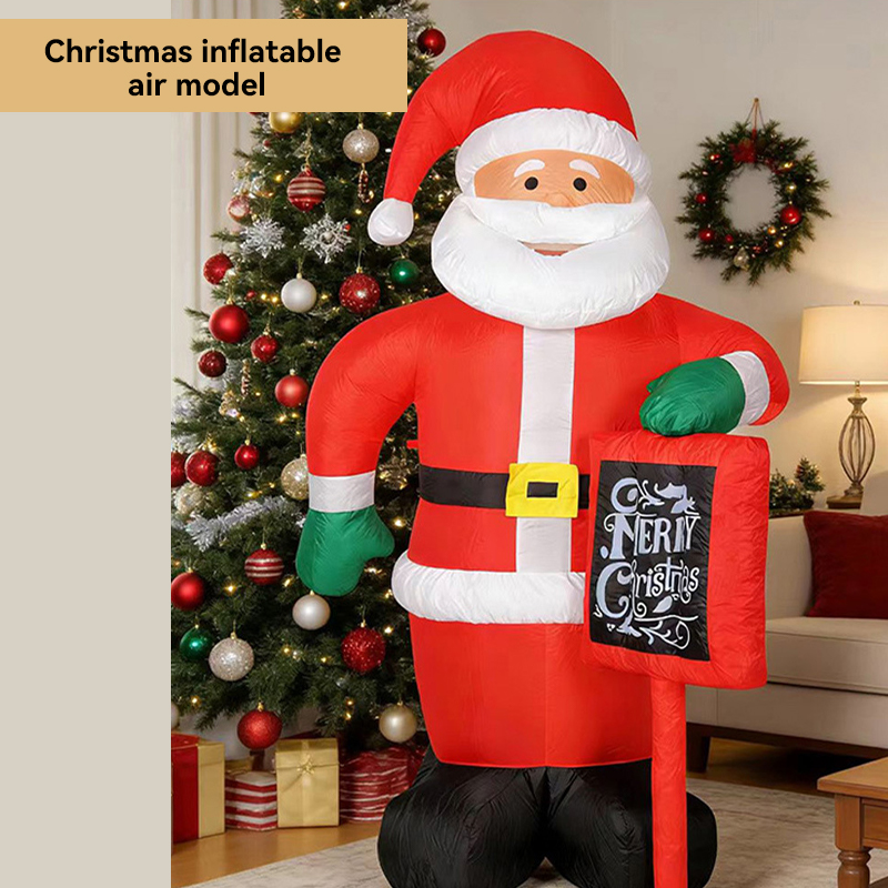 180cm Inflatable Santa Claus with Tag