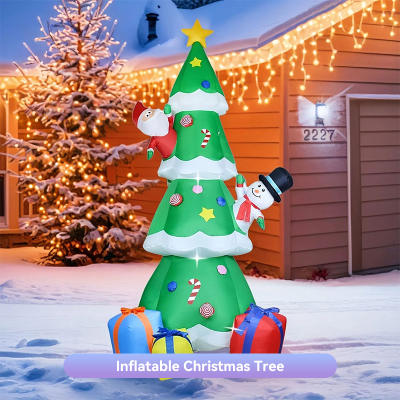 2.4m Gift Box Inflatable Christmas Tree