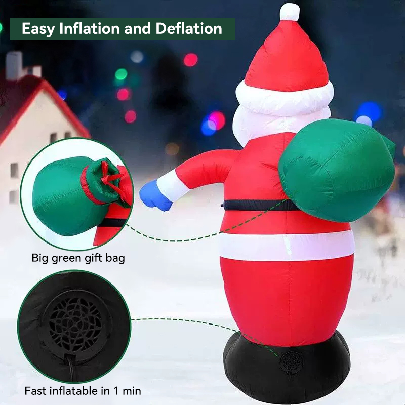 240cm Standing Inflatable Santa Claus