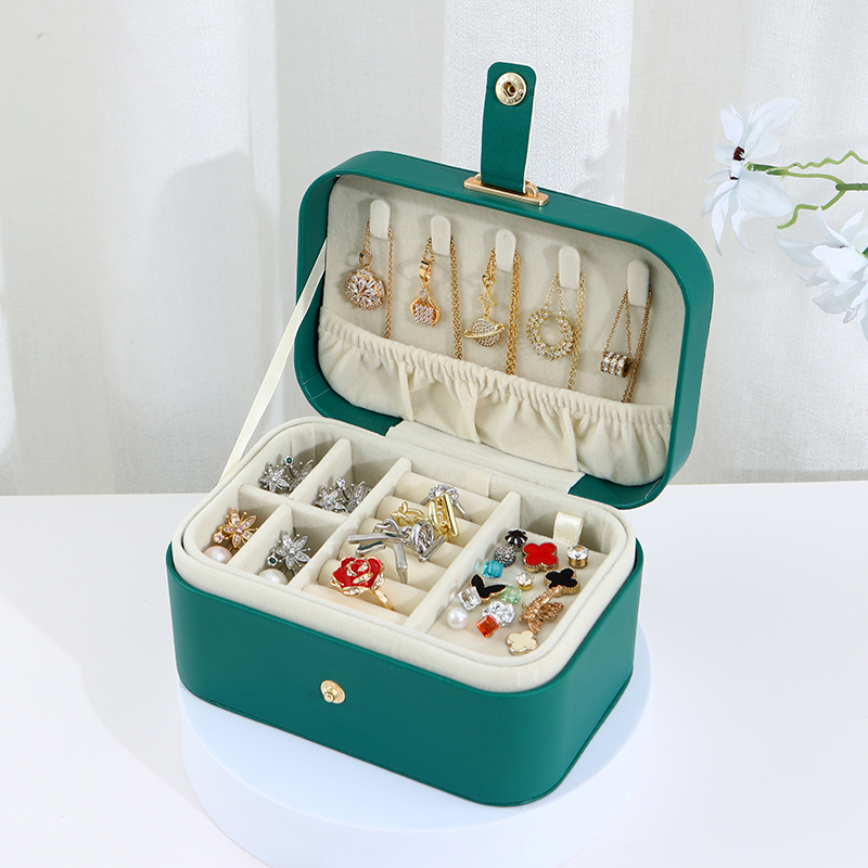 Jewelry Storage Box Dark Green