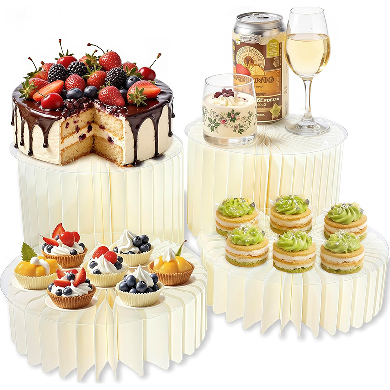 Cylindrical Paper Cupcake Stand