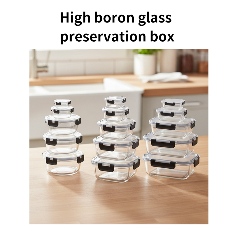 High boron glass preservation box